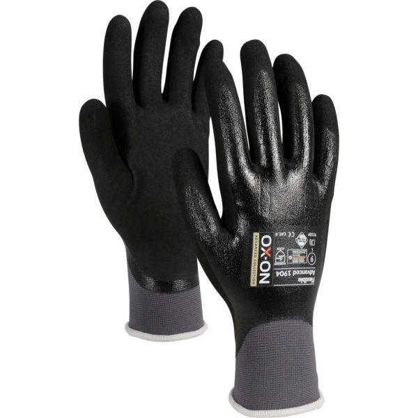 OX-ON Arbejdshandske Flexible Advanced 1904,Str 11
