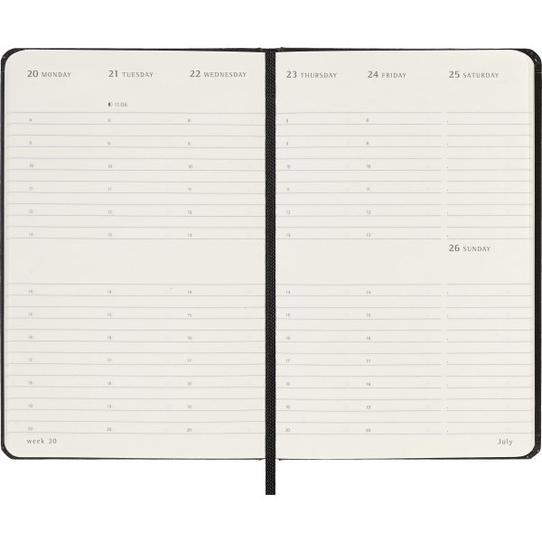 Moleskine 2026 Kalender | H | Uge v. | Poc. | Sort
