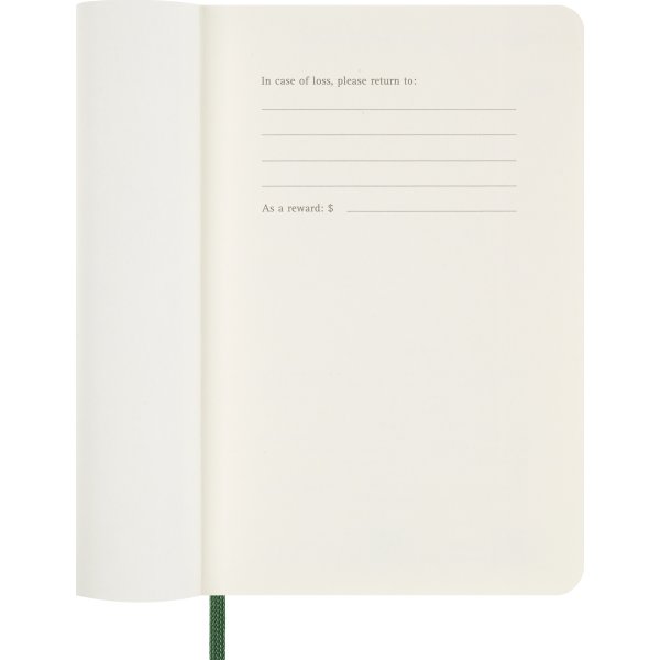 Moleskine 2026 Kalender | S | Uge | Poc. | Grøn