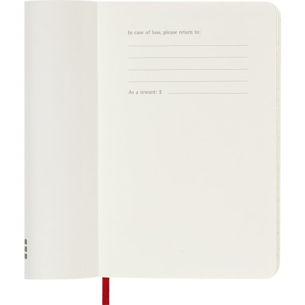 Moleskine 2026 Kalender | S | Uge | Poc. | Rød