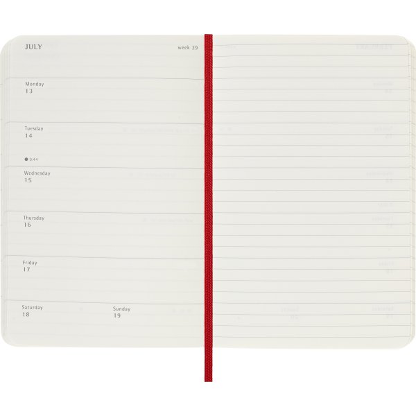 Moleskine 2026 Kalender | S | Uge | Poc. | Rød