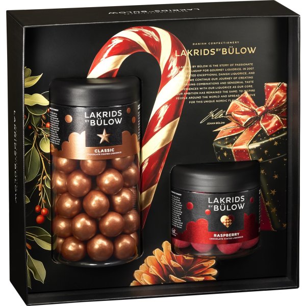 Bülow Lakrids Gavepakke Caramel/Raspberry, 385g