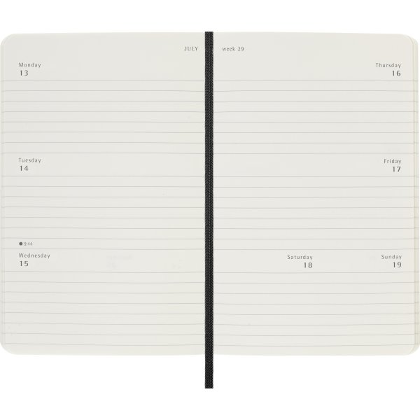 Moleskine 2026 Kalender | S | Uge h. | Poc. | Sort