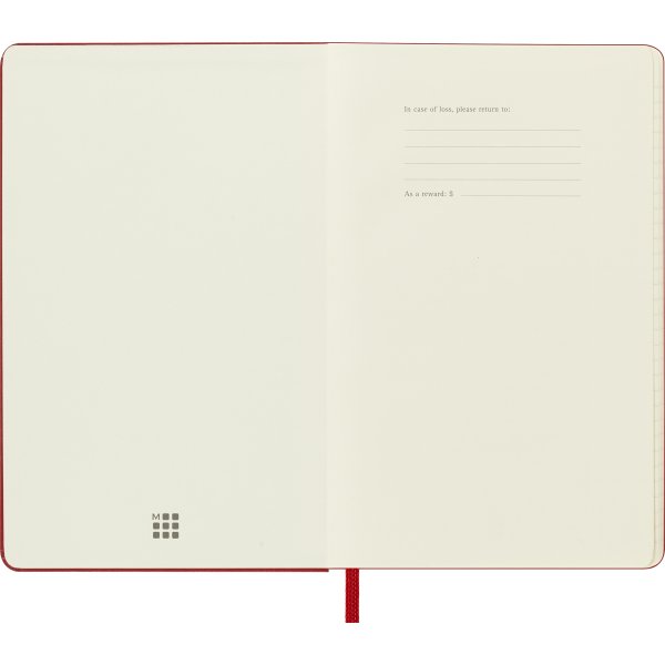 Moleskine 2026 Kalender | H | Dag | Poc. | Rød