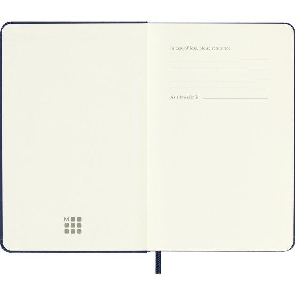 Moleskine 2026 Kalender | H | Dag | Poc. | Blå
