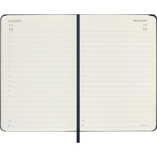 Moleskine 2026 Kalender | H | Dag | Poc. | Blå