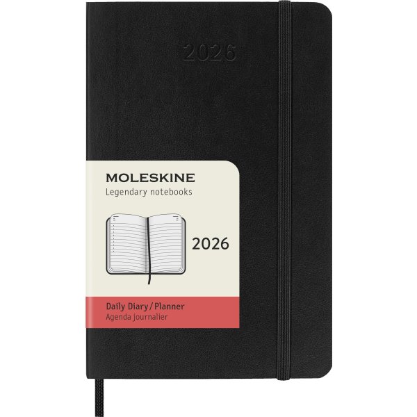 Moleskine 2026 Kalender | S | Dag | Poc. | Sort