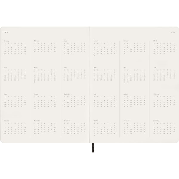 Moleskine 2026 Kalender | Ess. | Uge v. | Sort