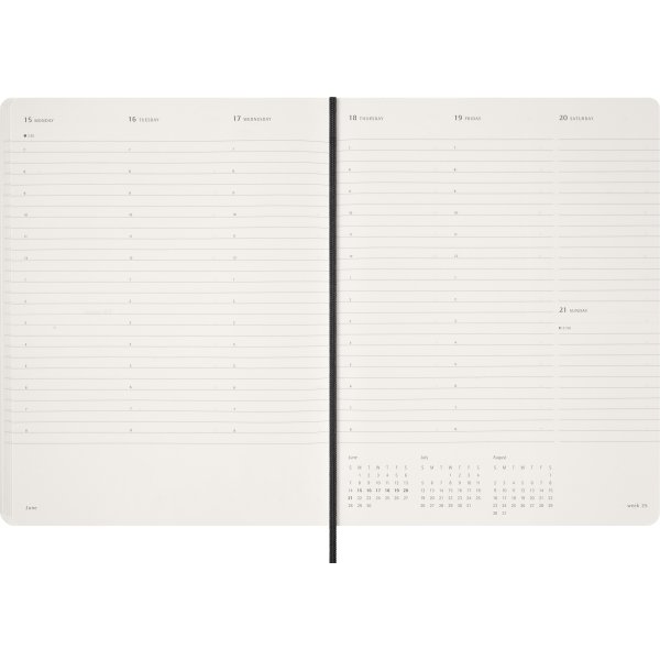 Moleskine 2026 Kalender | Ess. | Uge v. | Sort