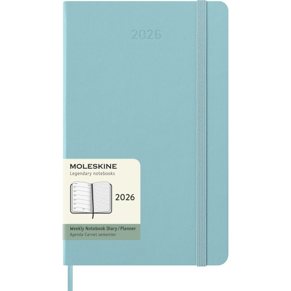 Moleskine 2026 Kalender | H | Uge | L | Lys blå