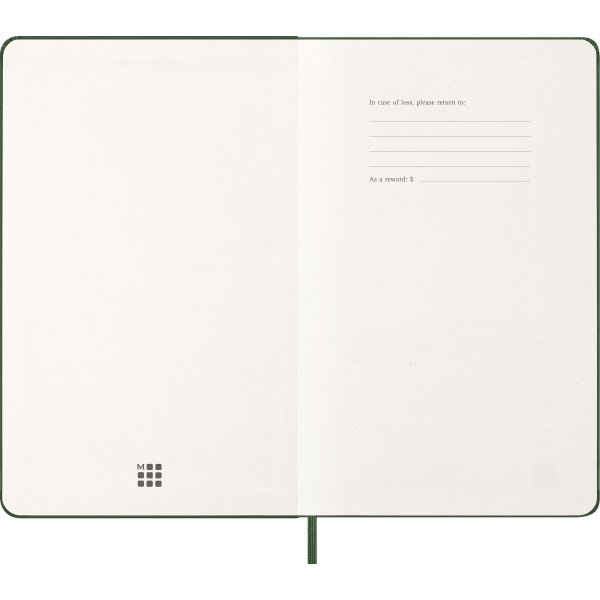 Moleskine 2026 Kalender | H | Uge | L | Grøn