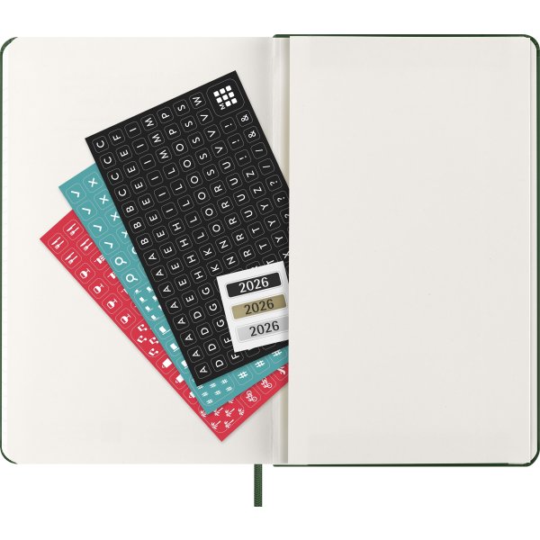 Moleskine 2026 Kalender | H | Uge | L | Grøn