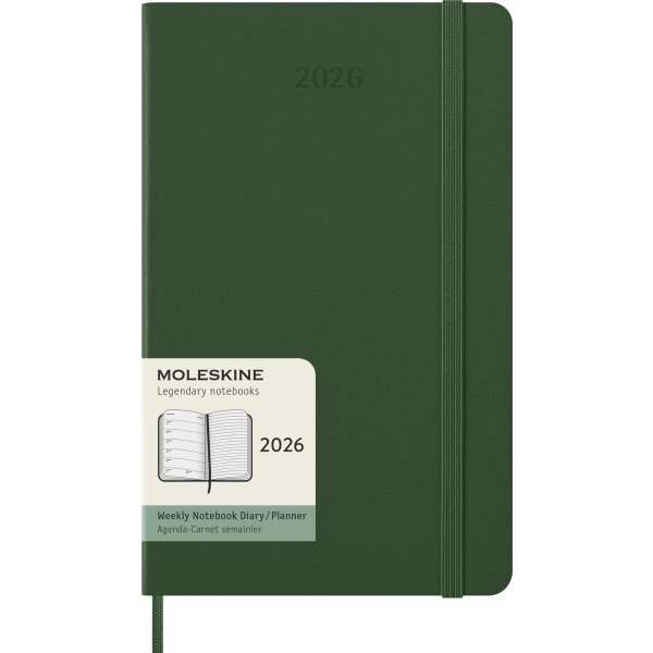 Moleskine 2026 Kalender | H | Uge | L | Grøn