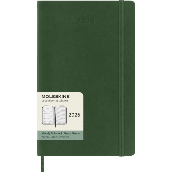 Moleskine 2026 Kalender | S | Uge | L | Grøn