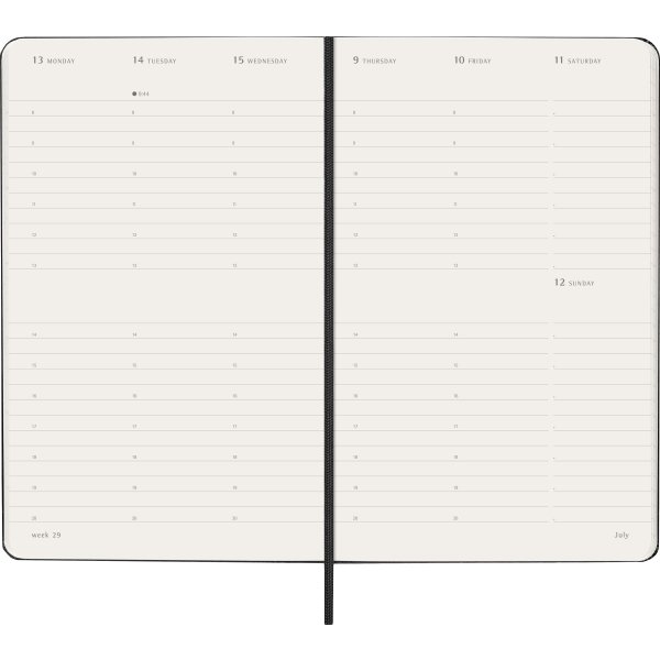 Moleskine 2026 Kalender | H | Uge v. | L | Sort