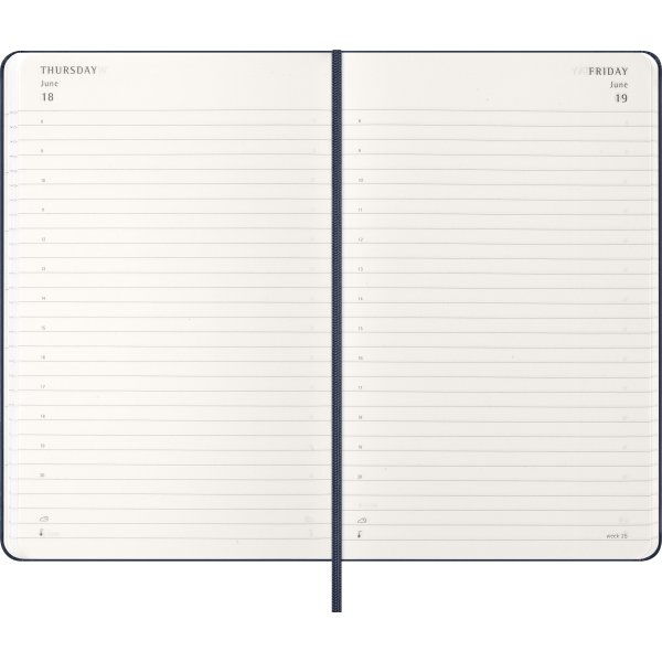 Moleskine 2026 Kalender | H | Dag | L | Blå