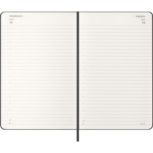 Moleskine 2026 Kalender | H | Dag | L | Sort