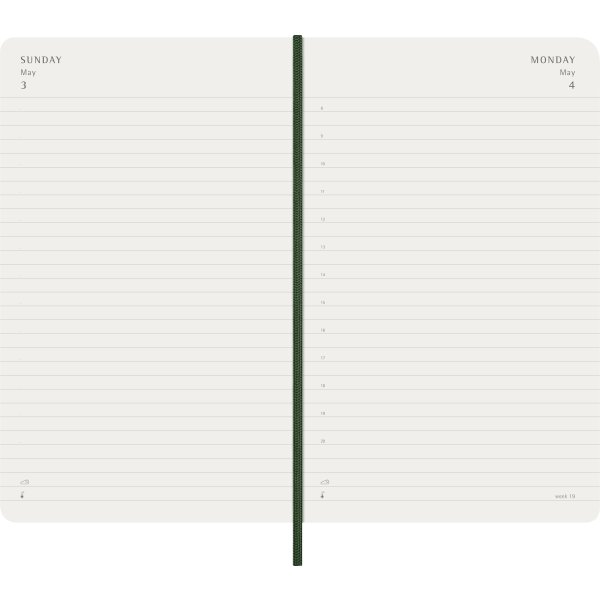 Moleskine 2026 Kalender | S | Dag | L | Grøn