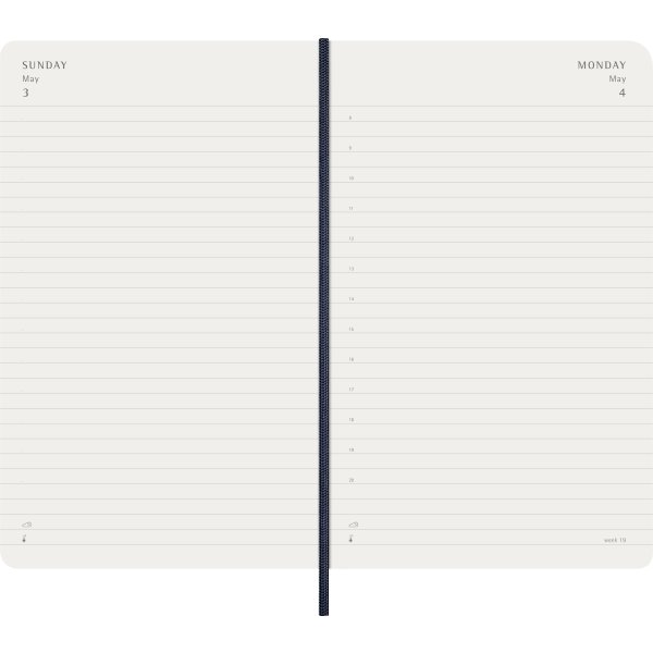Moleskine 2026 Kalender | S | Dag | L | Blå