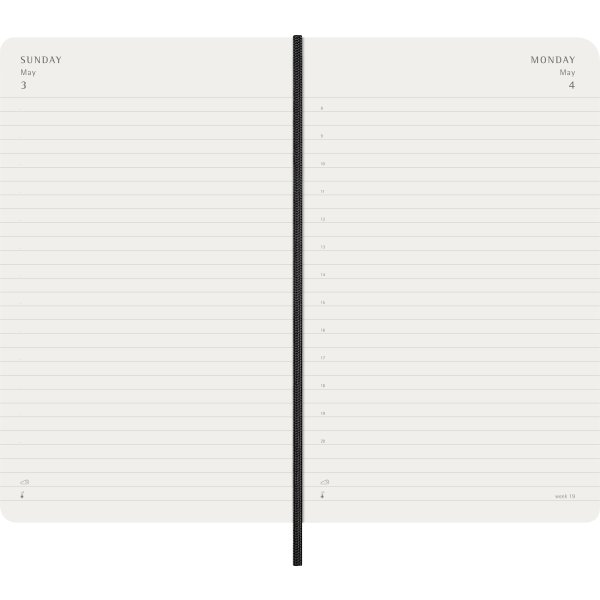 Moleskine 2026 Kalender | S | Dag | L | Sort