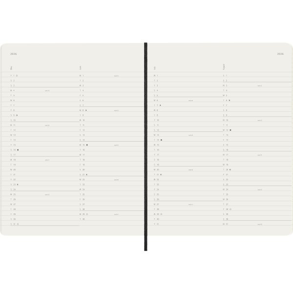 Moleskine 2026 Kalender | S | Måned | XL