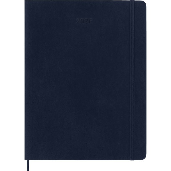 Moleskine 2026 Kalender | S | Uge | XL | Blå
