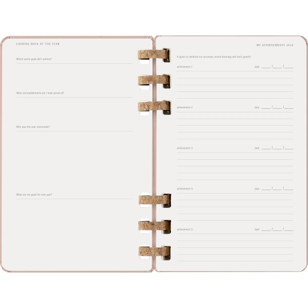 Moleskine 2026 Kalender | Spiral | Uge | L | Beige