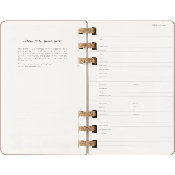 Moleskine 2026 Kalender | Spiral | Uge | L | Beige