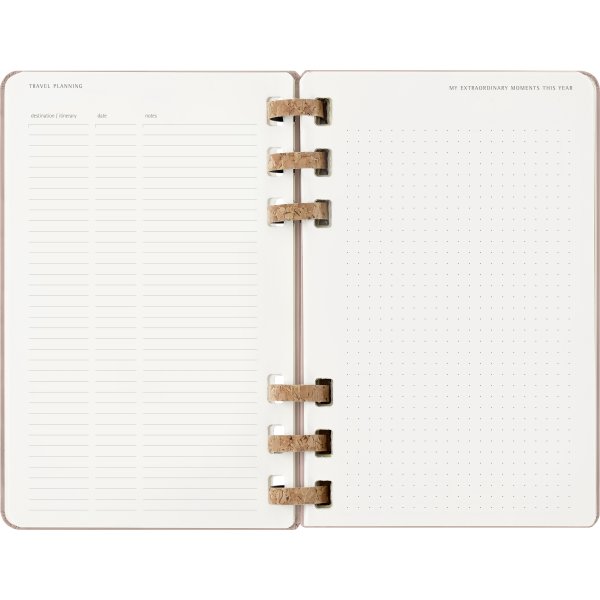 Moleskine 2026 Kalender | Spiral | Uge | L | Beige