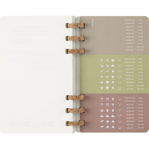 Moleskine 2026 Kalender | Spiral | Uge | L | Sort