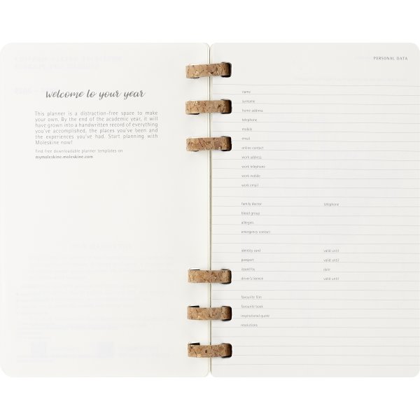 Moleskine 2026 Kalender | Spiral | Uge | L | Sort