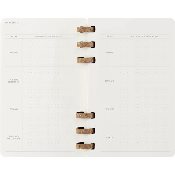 Moleskine 2026 Kalender | Spiral | Uge | L | Sort