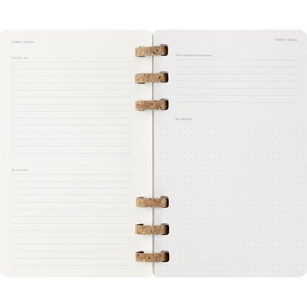 Moleskine 2026 Kalender | Spiral | Uge | L | Sort
