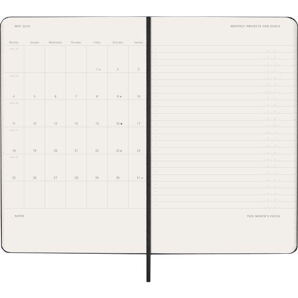 Moleskine 2026 Kalender | H | Uge Pro v. | L