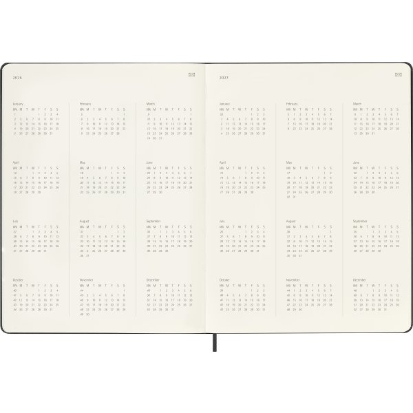 Moleskine 2026 Kalender | Pro Digital | Uge | XL