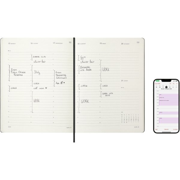 Moleskine 2026 Kalender | Pro Digital | Uge | XL