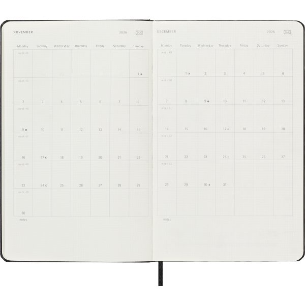 Moleskine 2026 Kalender | Digital | Uge | L