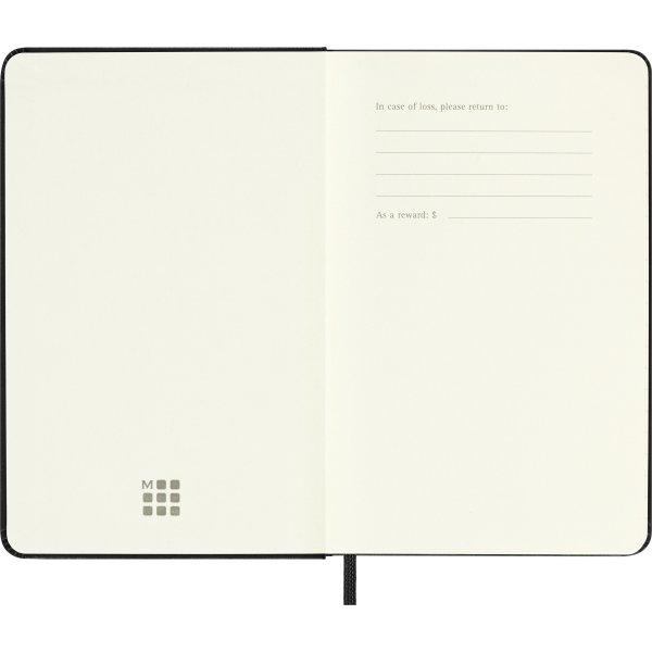 Moleskine 2026 Kalender | H | Dag | Poc. | Sort