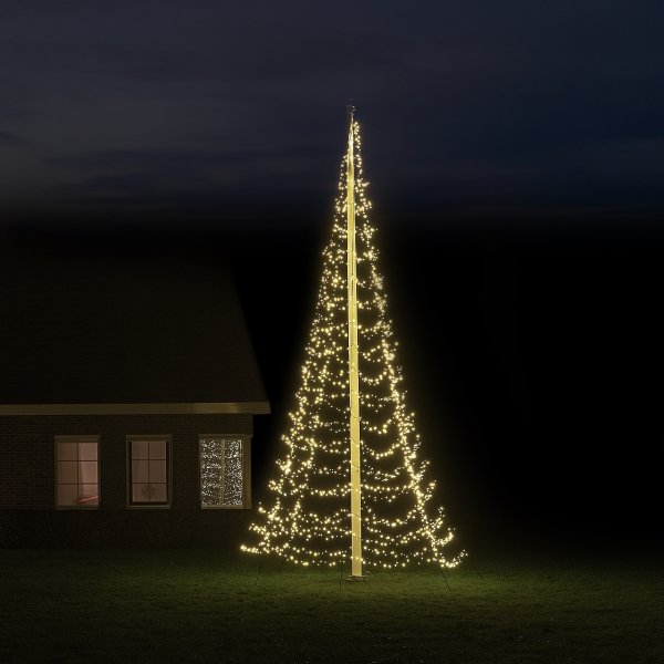 Starlight lysekæde til flagstang, 6 m, 1200 LED