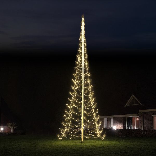 Starlight lysekæde, flagstang, 8 m, 2000LED, blink