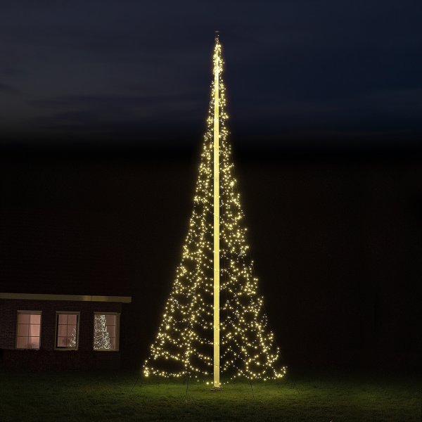 Starlight lysekæde, flagstang, 8 m, 2000LED, blink