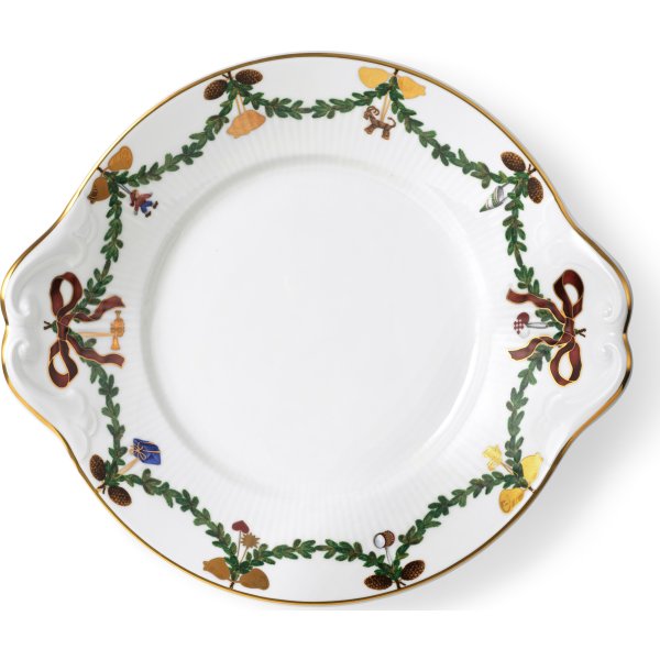Royal Copenhagen Stjerne Riflet Jul Fad 27 cm