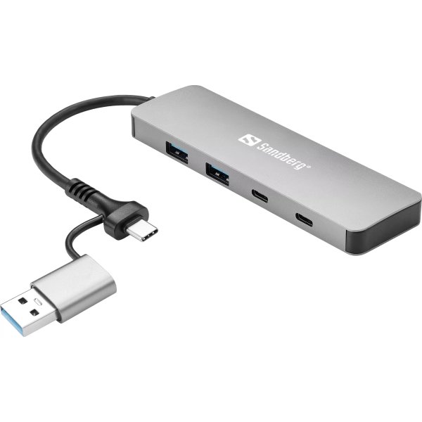 Sandberg USB-C/A til 2xUSB-A | 2xUSB-C Hub