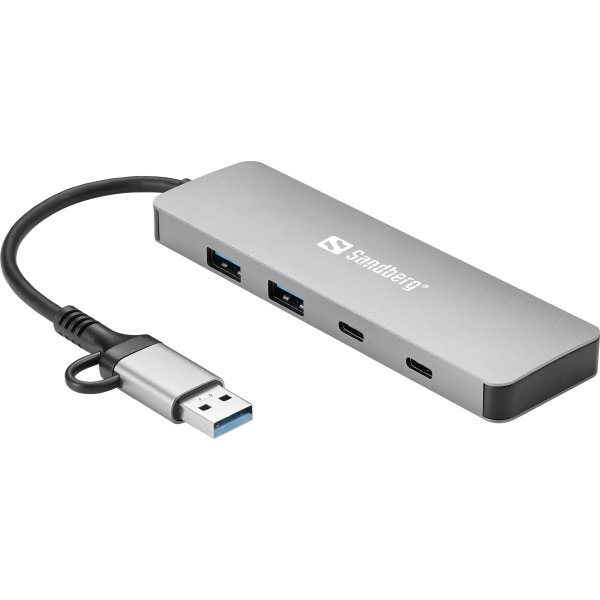 Sandberg USB-C/A til 2xUSB-A | 2xUSB-C Hub