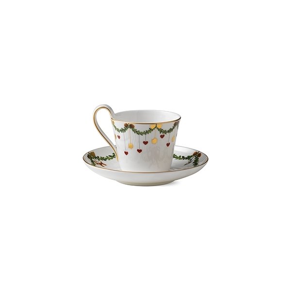 Royal Copenhagen Stjerne Jul Højhankkop m/Underkop