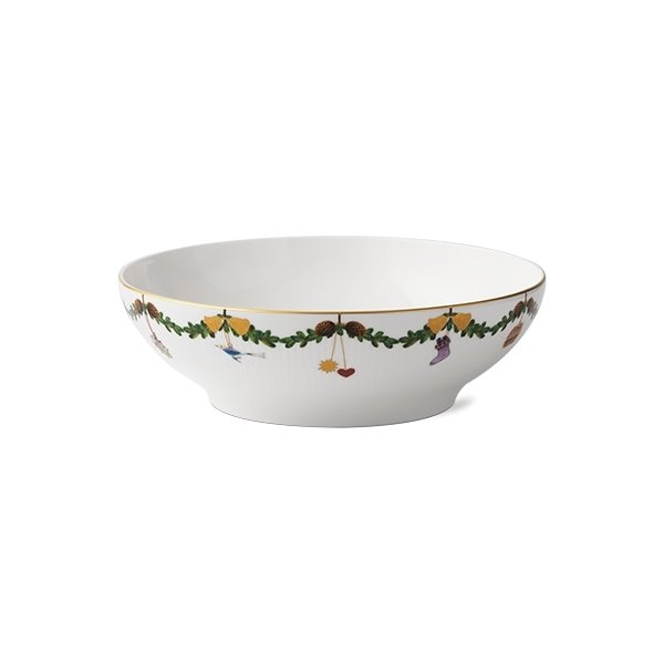 Royal Copenhagen Stjerne Riflet Jul Skål 220 cl