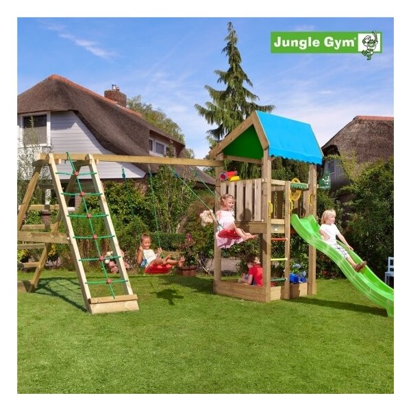 Jungle Gym Home 2.1 legetårn m/climb og rutsjebane