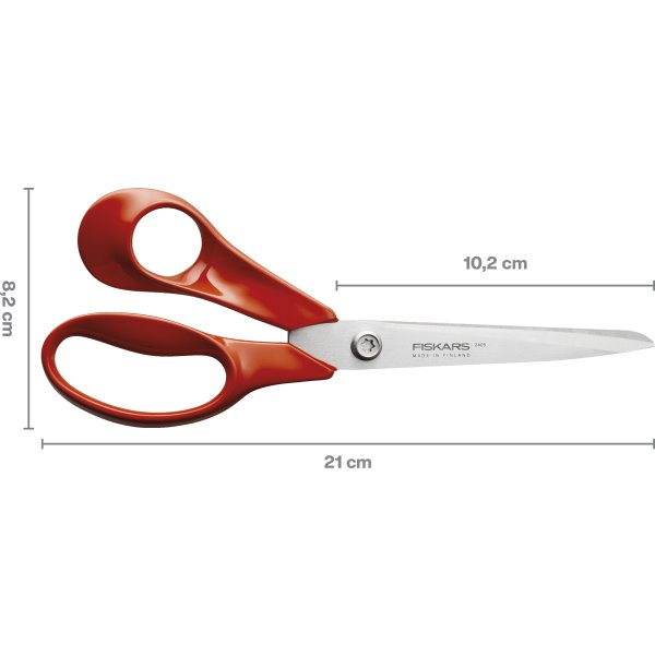 Fiskars Classic Universalsaks, venstre, 21 cm
