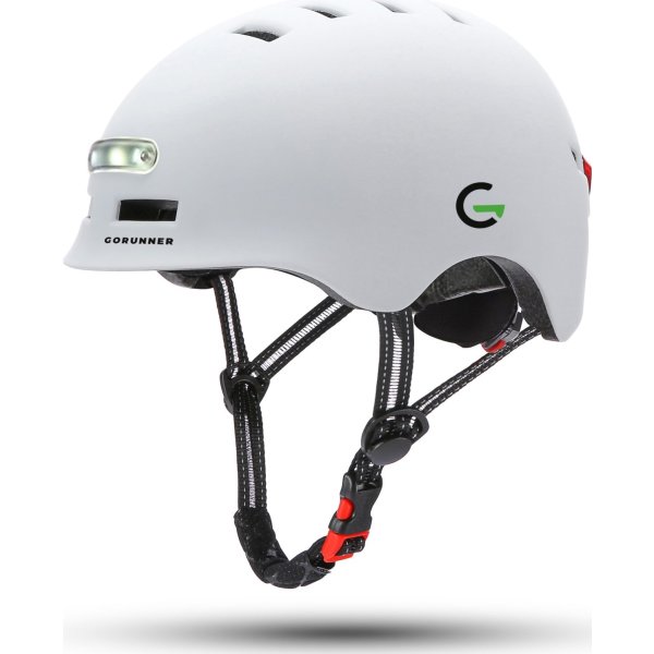GoRunner Cykelhjelm, Str. S - 51-54 cm, hvid