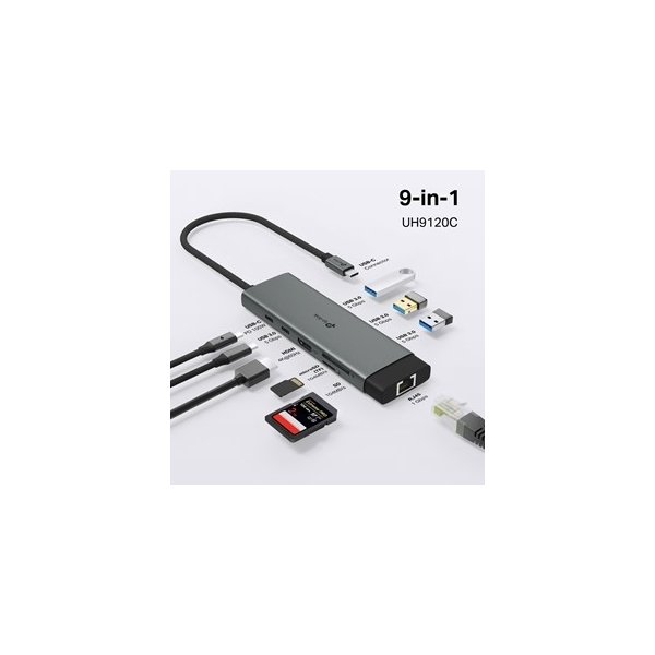 TP-LINK UH6120C USB hub Type-C 9 i en 1